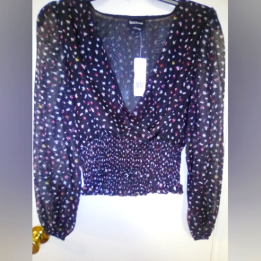 Size small sheer arm blouse